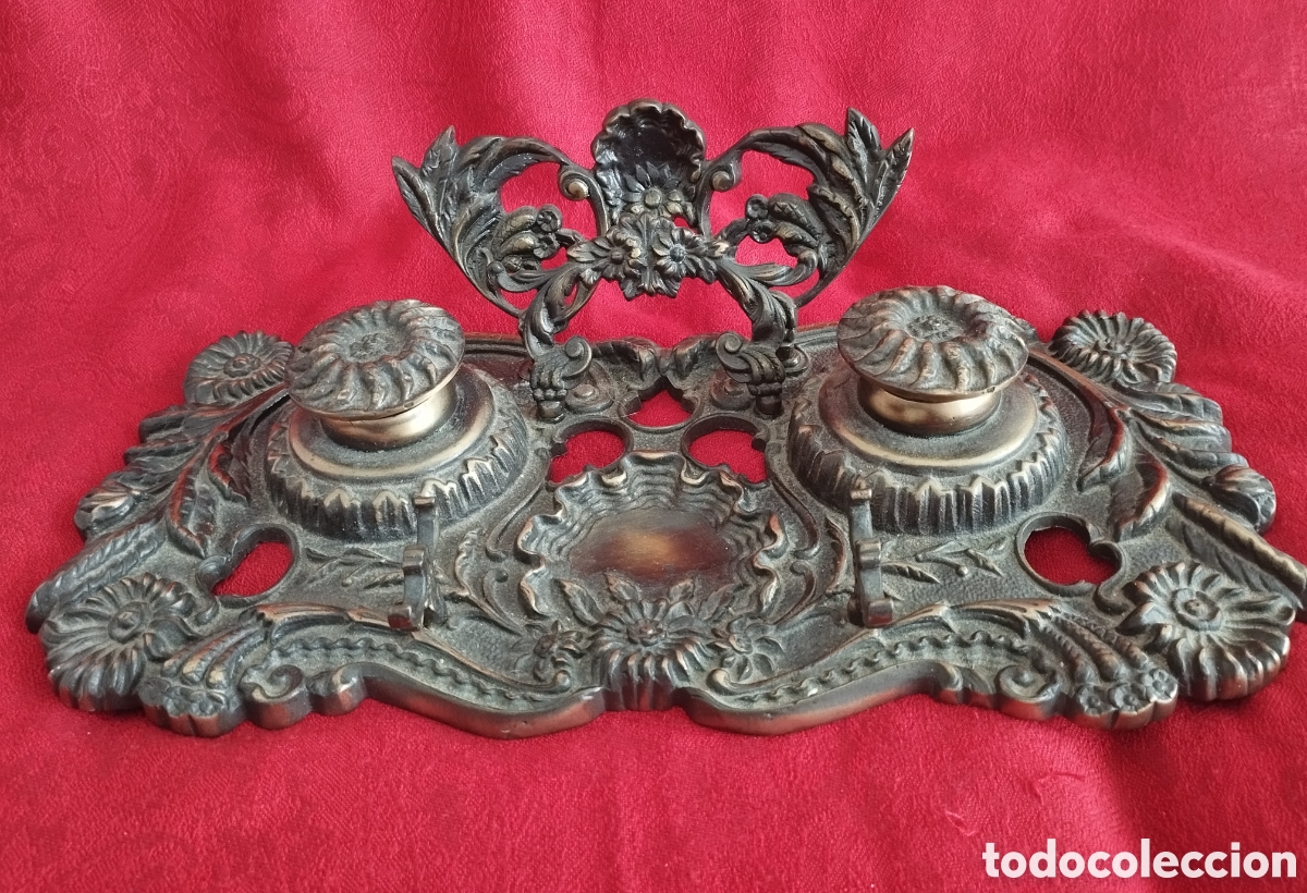 Antig&uuml;edades: Antigua Escriban&iacute;a Bronce. - Foto 9