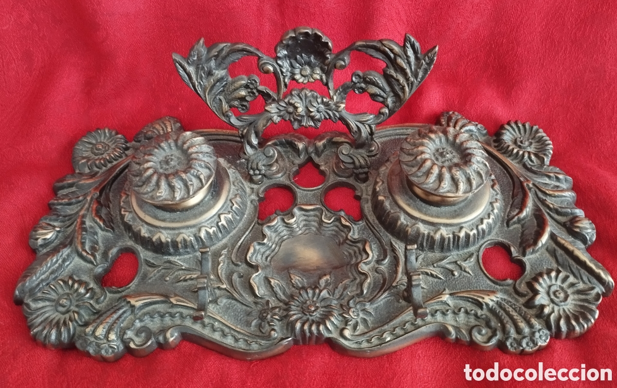 Antig&uuml;edades: Antigua Escriban&iacute;a Bronce. - Foto 1