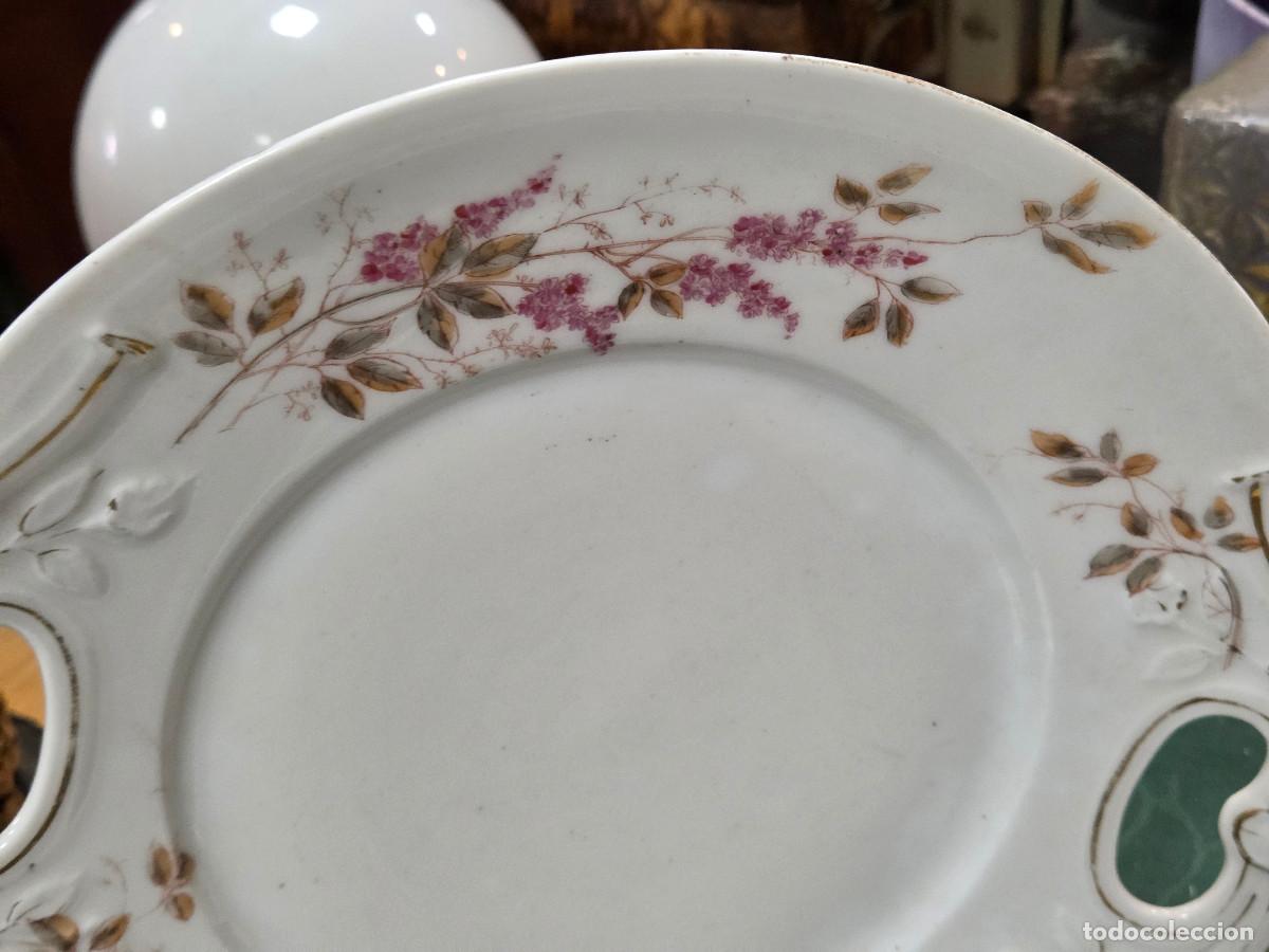 Antig&uuml;edades: bandeja de porcelana - Foto 2