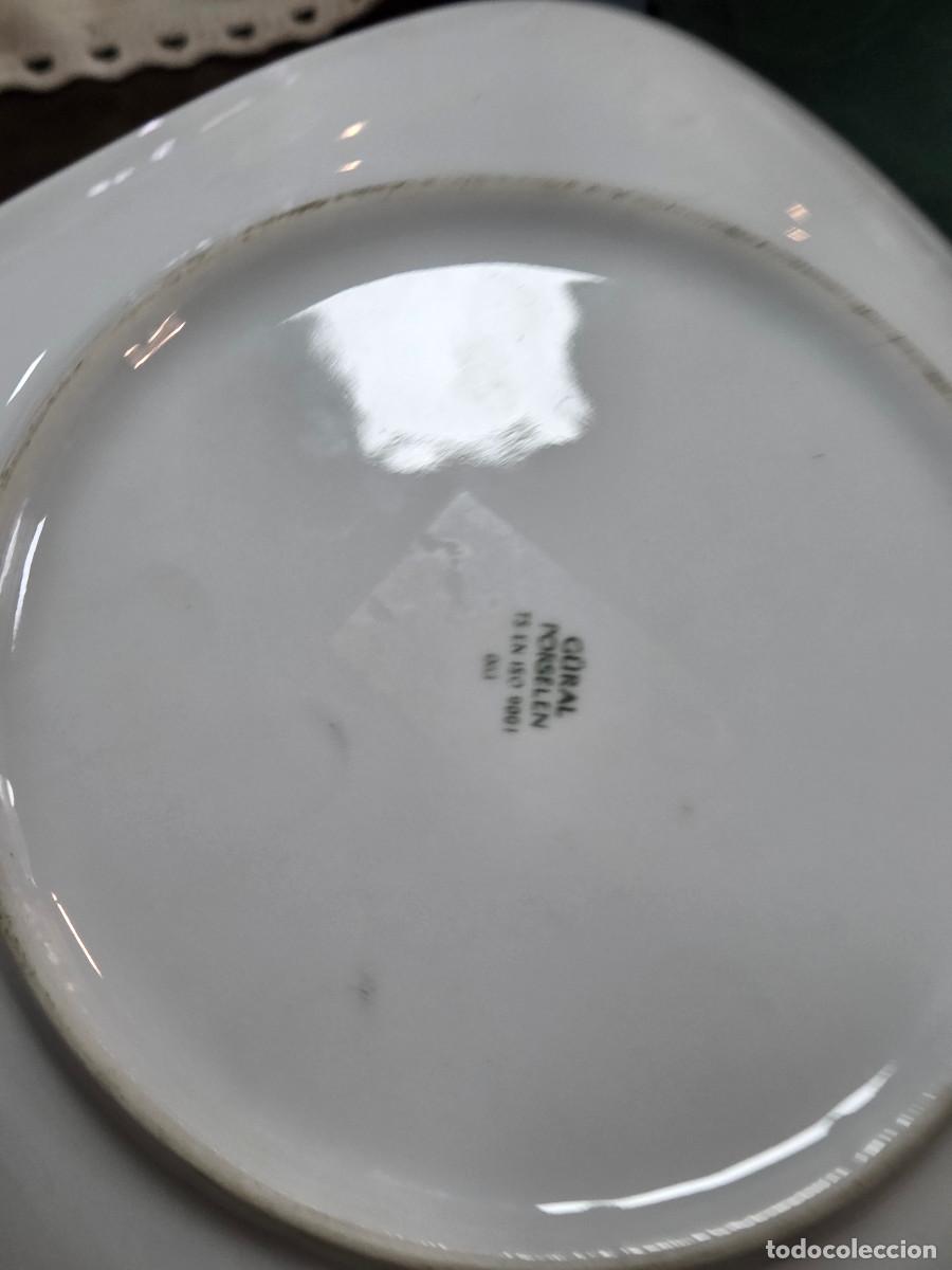 Antig&uuml;edades: plato de porcelana pintado - Foto 3