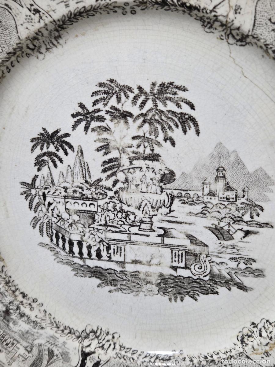 Antig&uuml;edades: plato de ceramica vintage - Foto 2