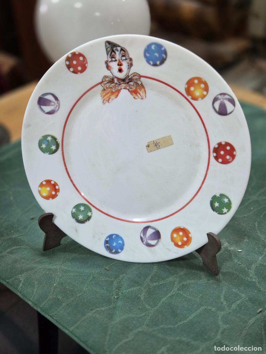 Antig&uuml;edades: plato de cristal opalina - Foto 1