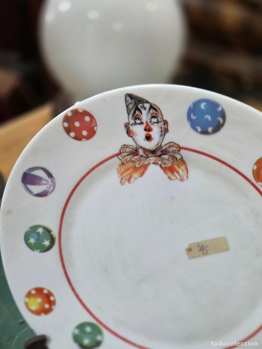 Antig&uuml;edades: plato de cristal opalina - Foto 2