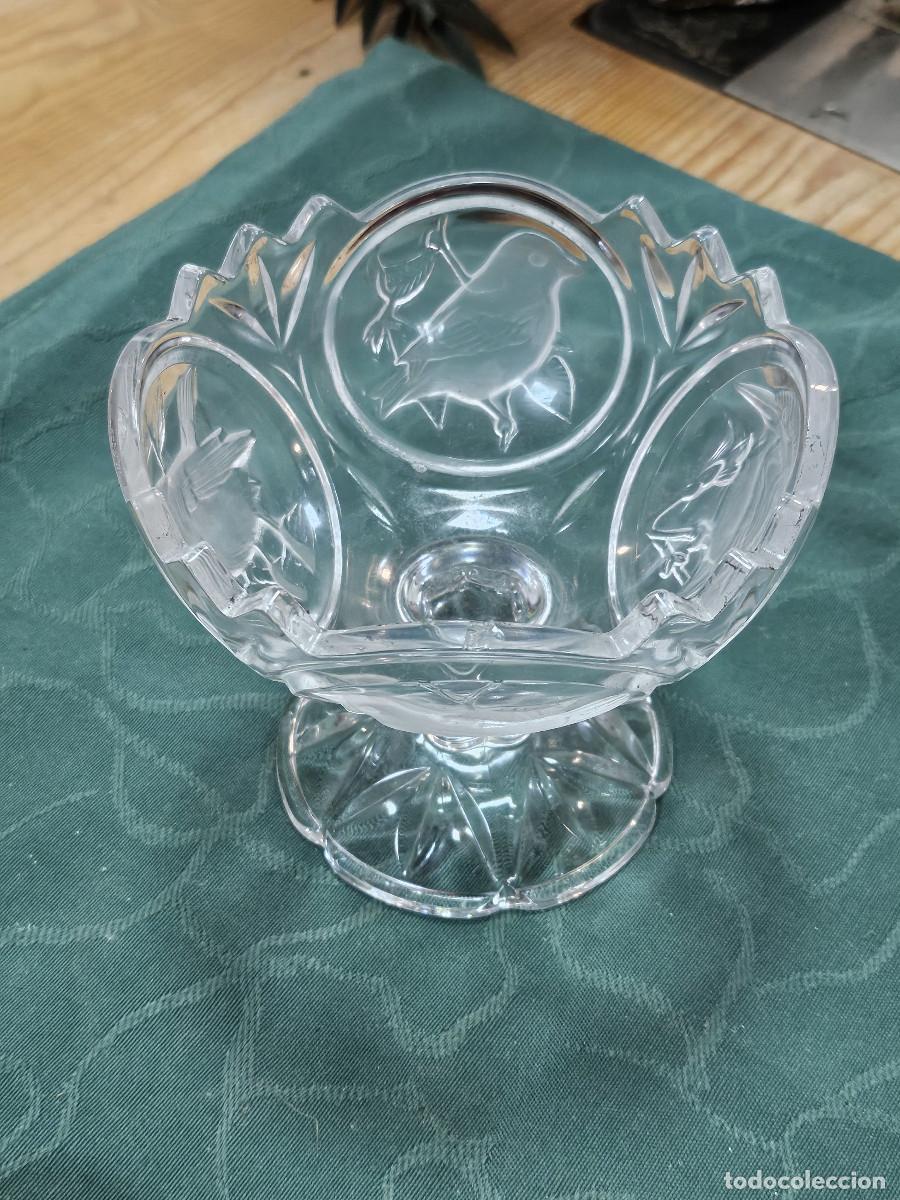 Antig&uuml;edades: copon de cristal labrado antiguo - Foto 1