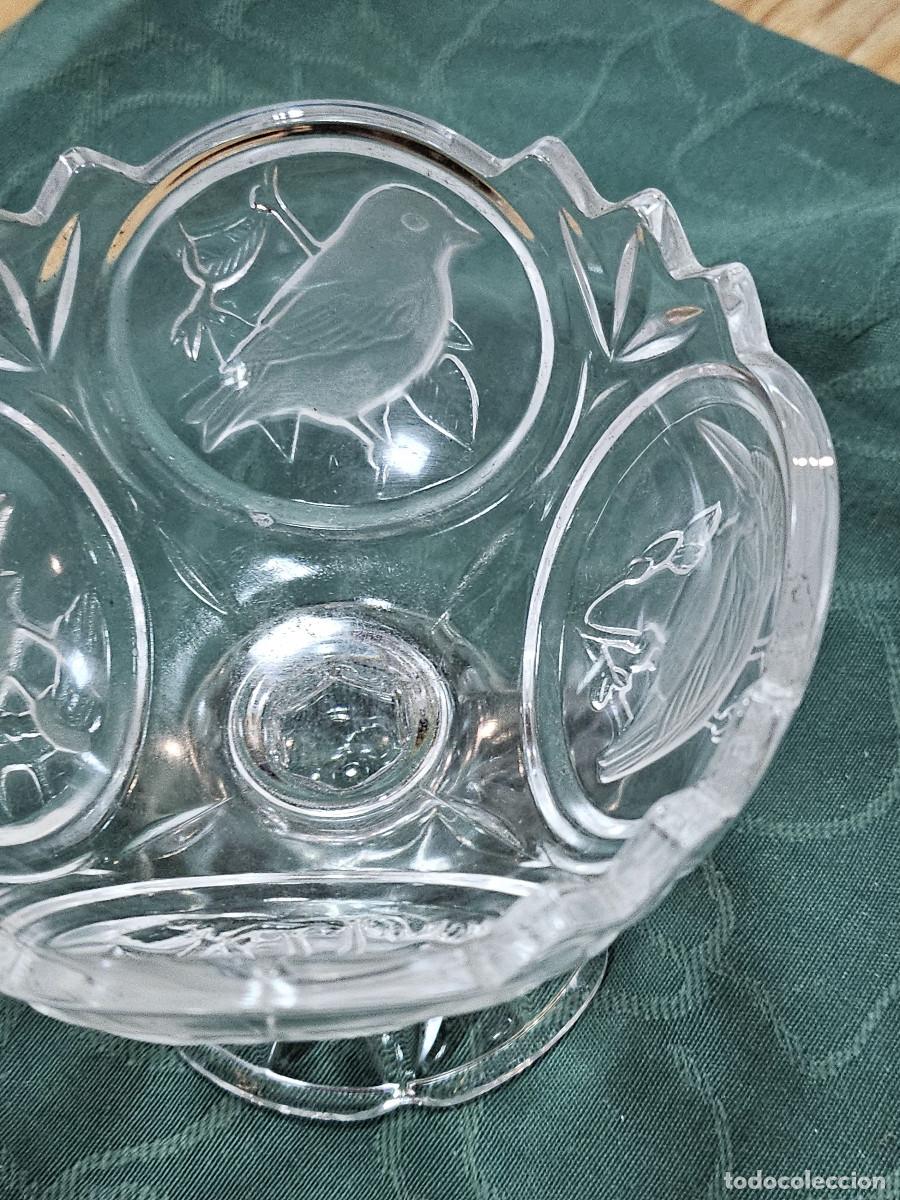 Antig&uuml;edades: copon de cristal labrado antiguo - Foto 4