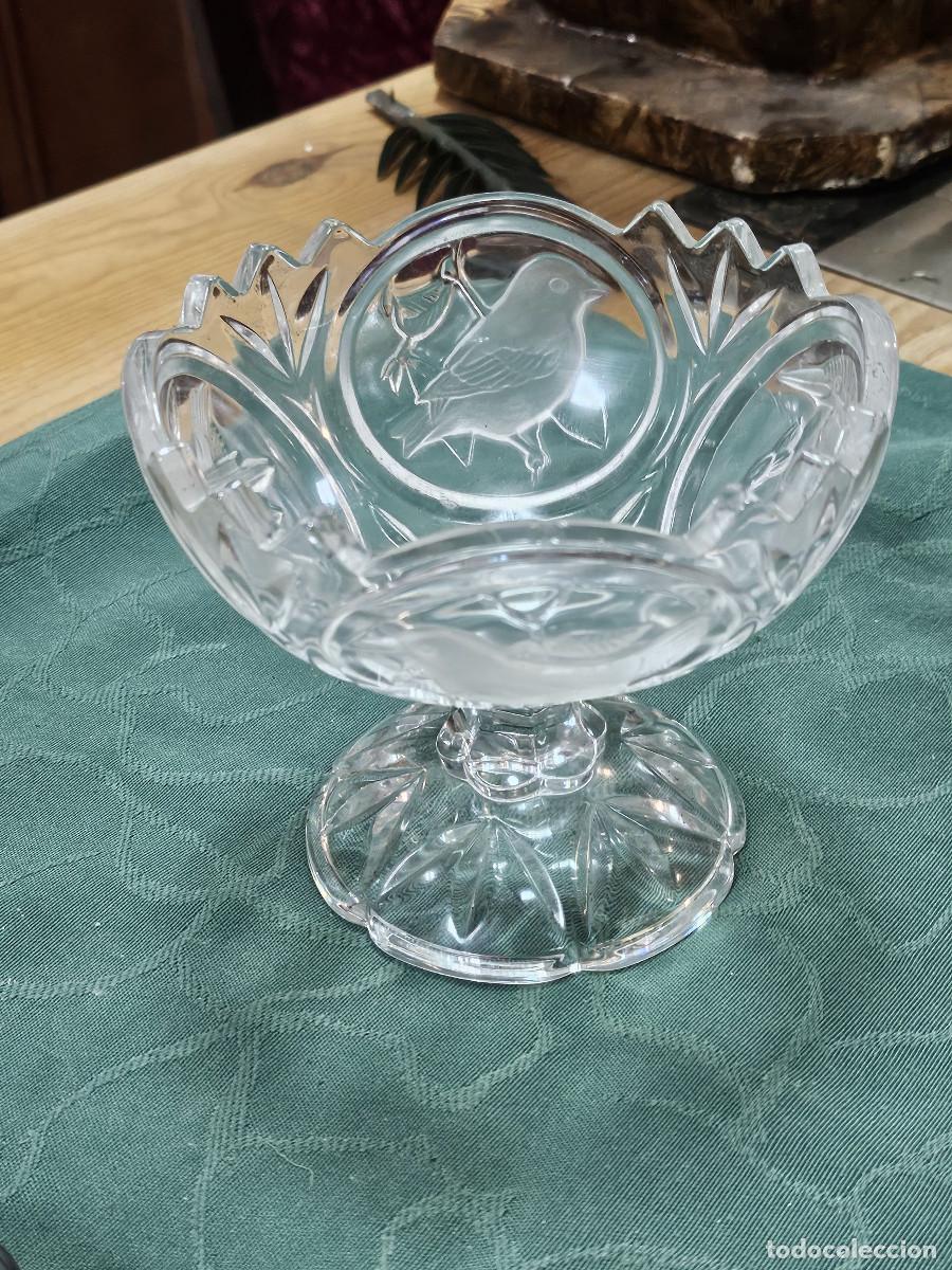 Antig&uuml;edades: copon de cristal labrado antiguo - Foto 1