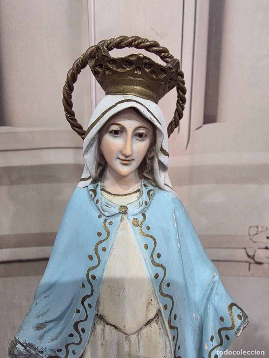 Antig&uuml;edades: Antigua virgen de olot para restaurar - Foto 2