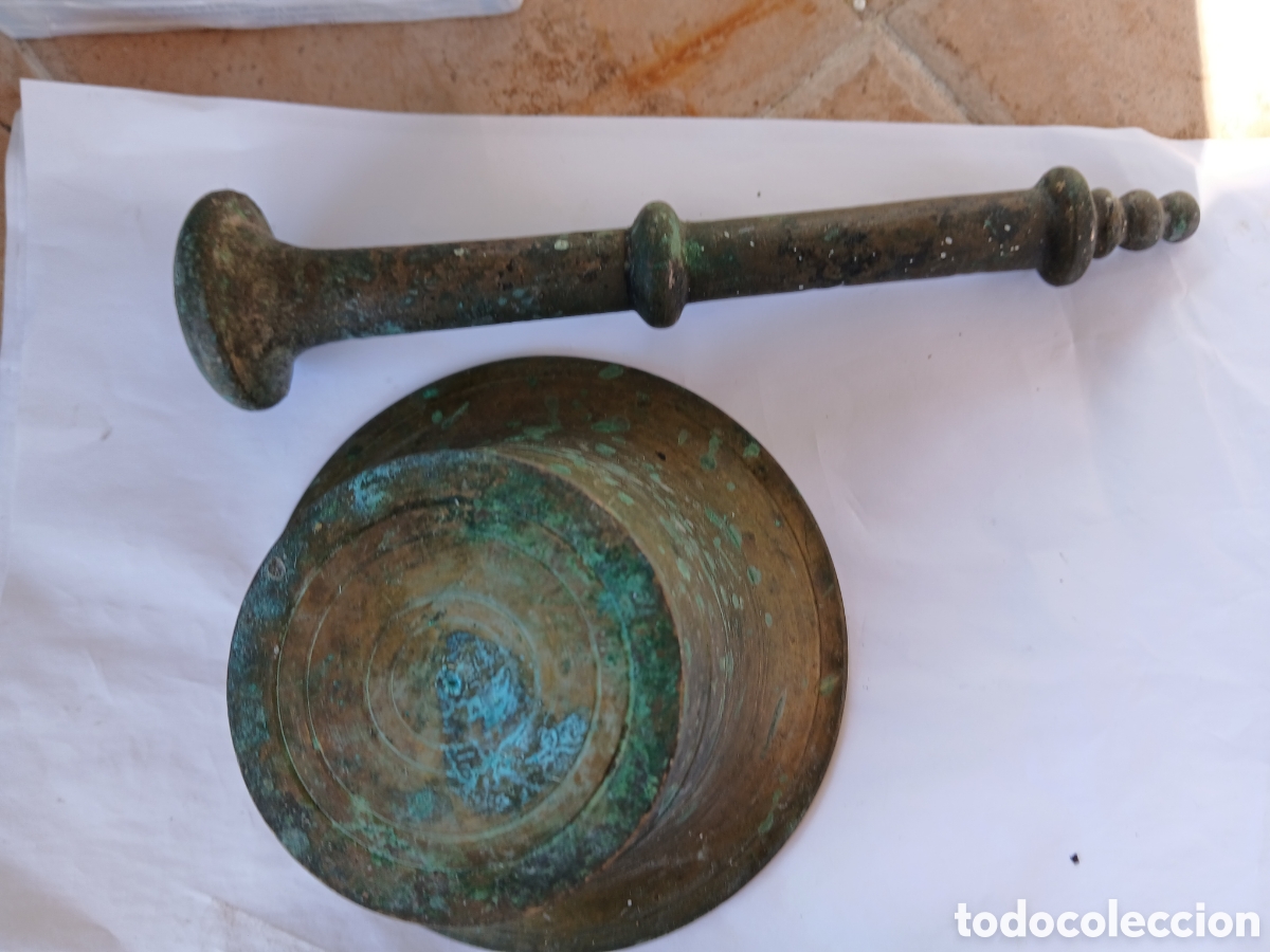 Antig&uuml;edades: Almirez muy antiguo buenas condiciones - Foto 2