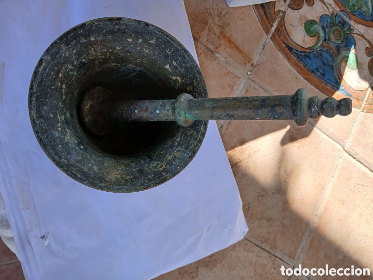 Antig&uuml;edades: Almirez muy antiguo buenas condiciones - Foto 5