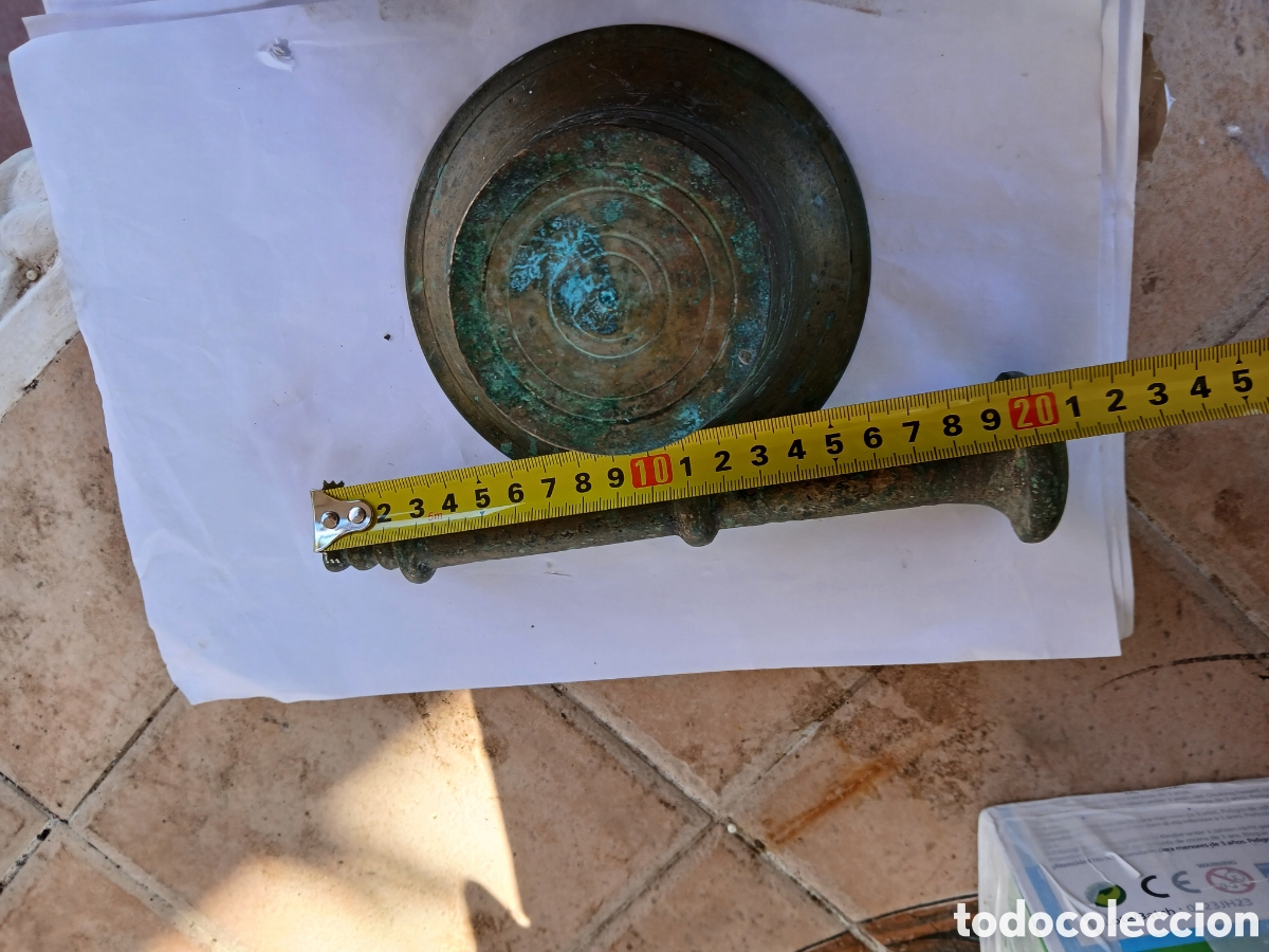 Antig&uuml;edades: Almirez muy antiguo buenas condiciones - Foto 6