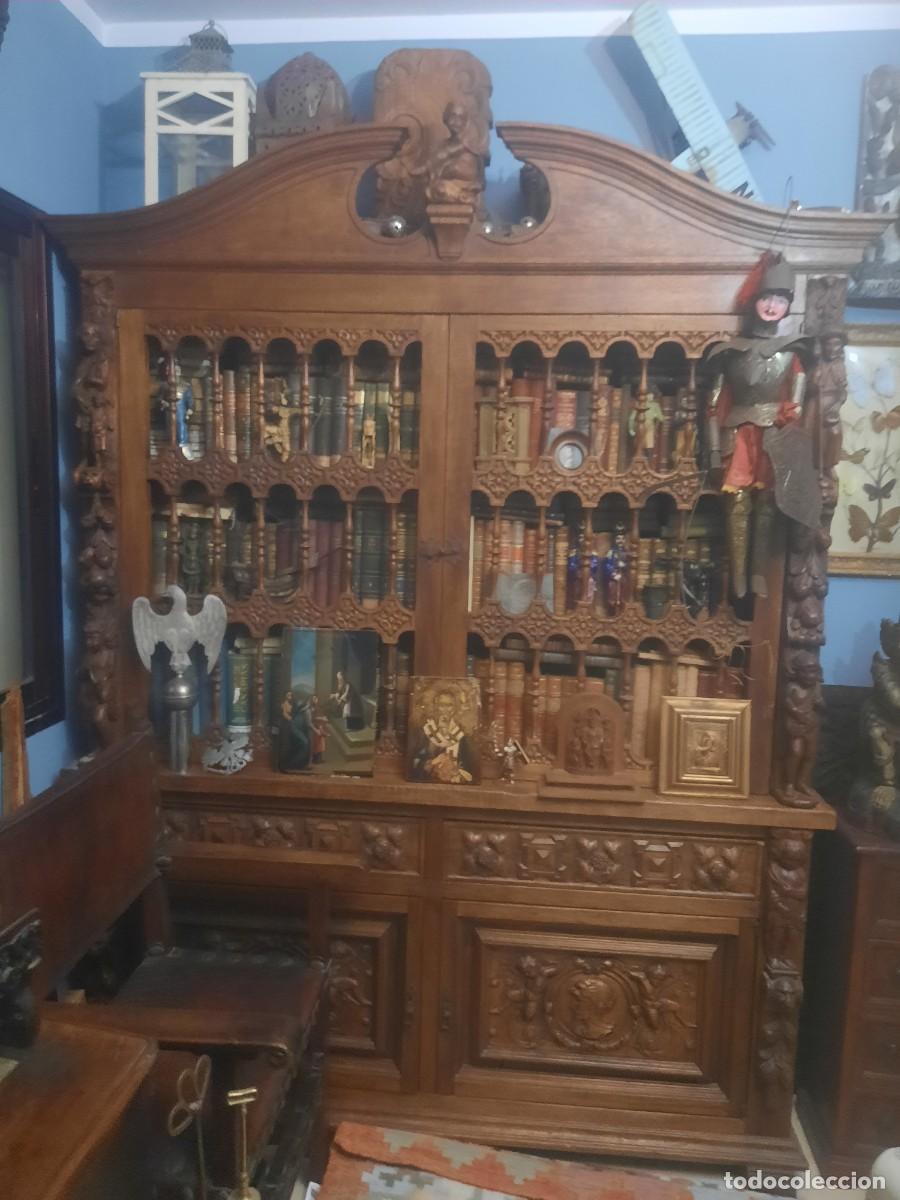 Antig&uuml;edades: Estanteria tallada antigua - Foto 11