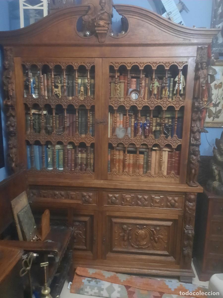 Antig&uuml;edades: Estanteria tallada antigua - Foto 12