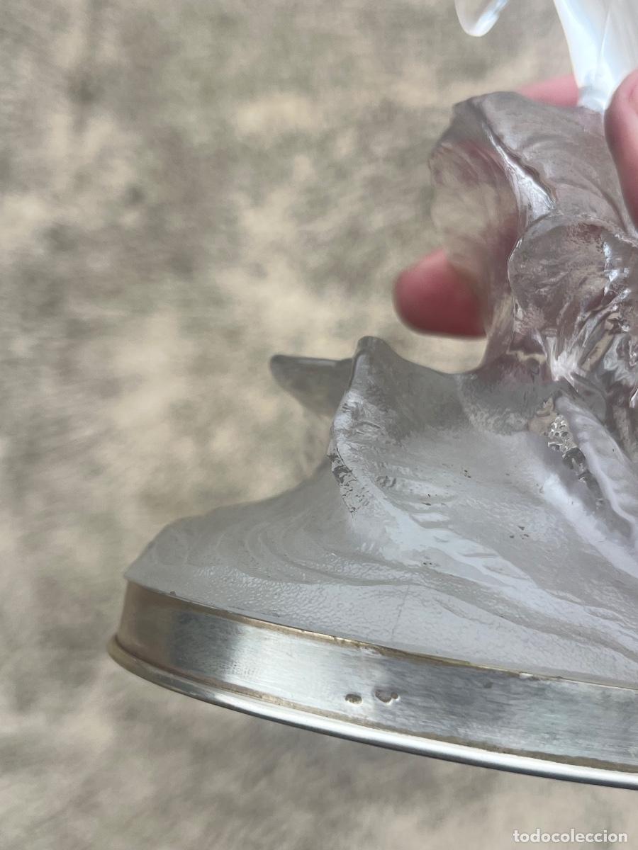 Antig&uuml;edades: DELFIN DE CRISTAL D&rsquo;ARQUES CON BASE DE PLATA 925 - Foto 5