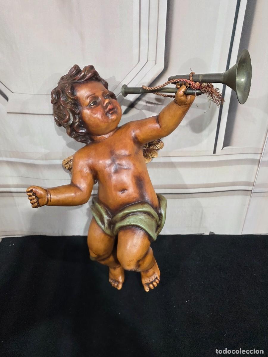 Antig&uuml;edades: Figura de putto (querub&iacute;n) de estilo barroco - Foto 3