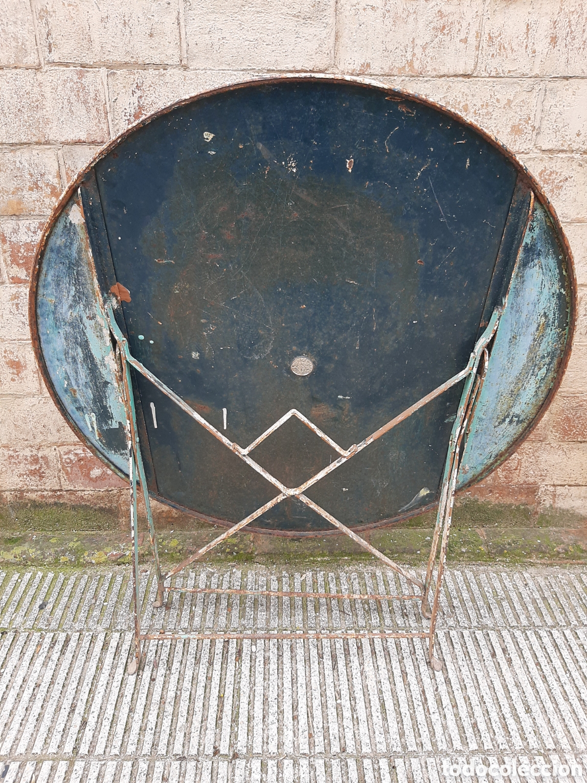 Antig&uuml;edades: Mesa abatible francesa de jardin - Foto 6