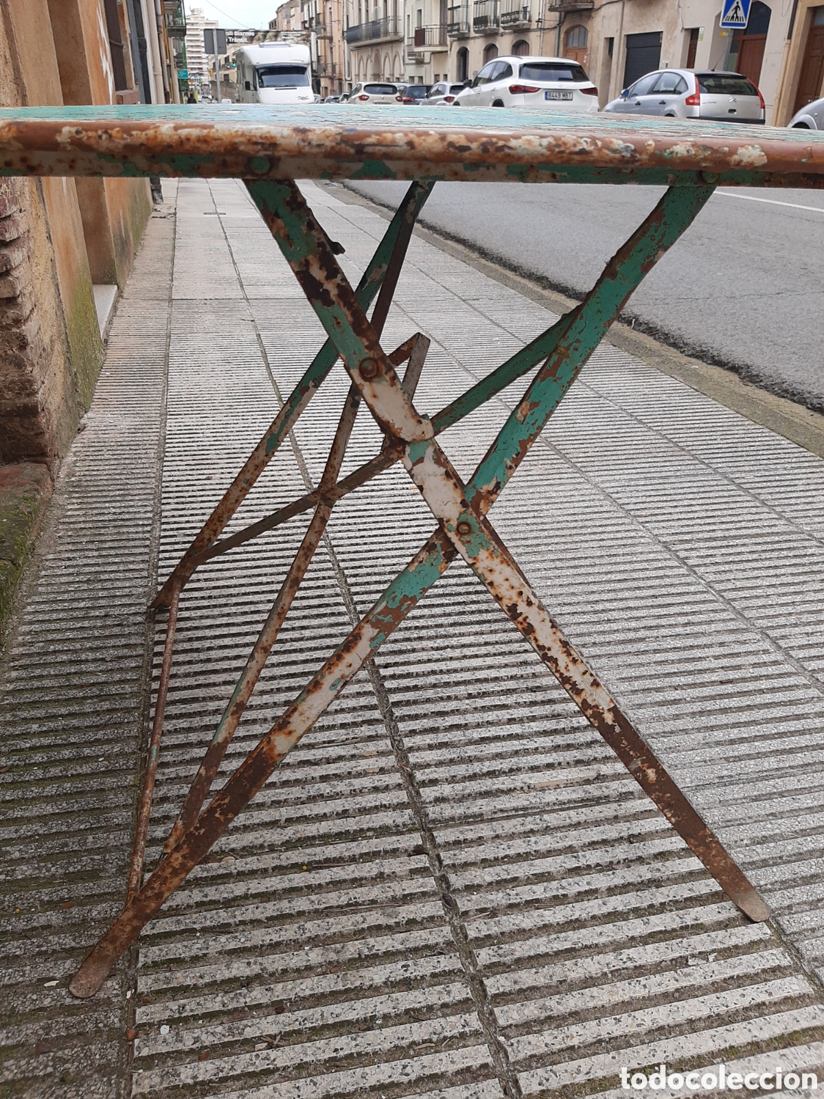 Antig&uuml;edades: Mesa abatible francesa de jardin - Foto 13