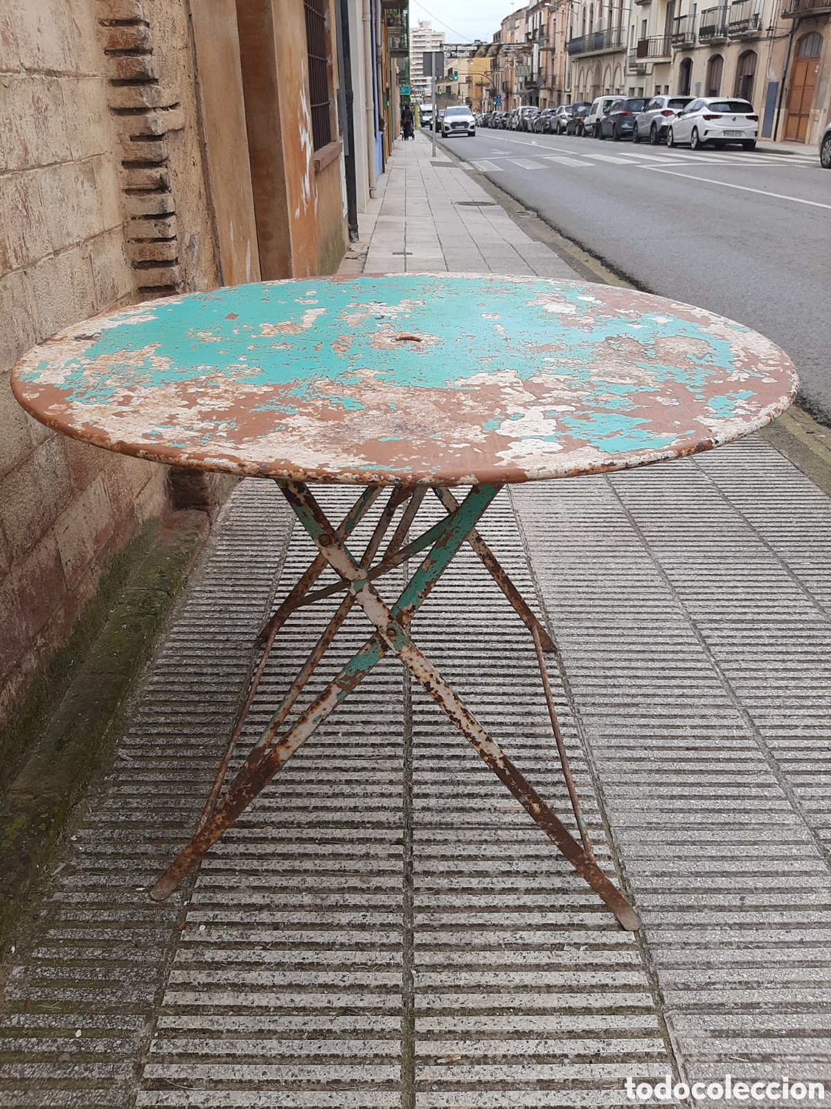 Antig&uuml;edades: Mesa abatible francesa de jardin - Foto 14