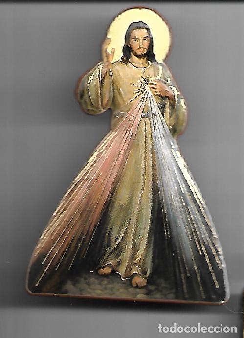 Antig&uuml;edades: ANTIGUA IMAGEN DE JESUS EN MADERA CON IMAN - Foto 1