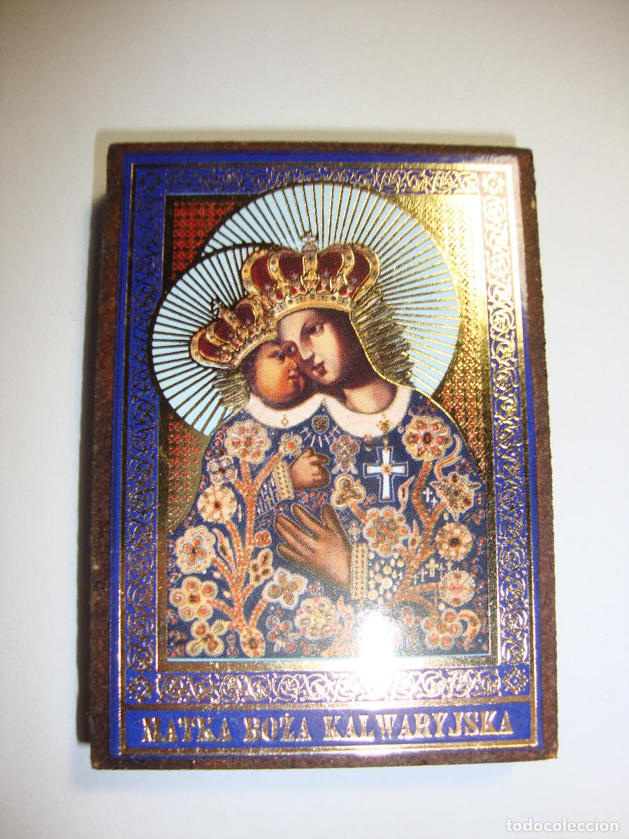 Antig&uuml;edades: ANTIGUA IMAGEN DE LA VIRGEN SOBRE MADERA - Foto 1