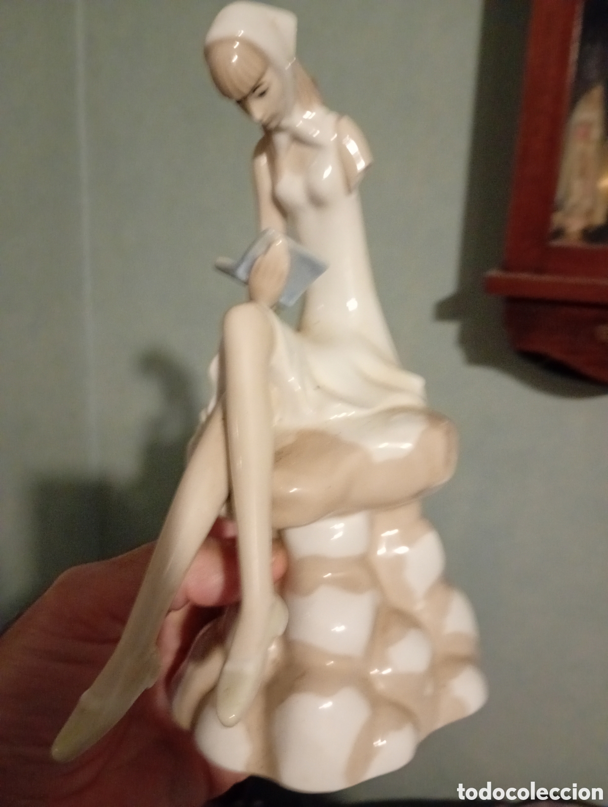 Antig&uuml;edades: FIGURA EN PORCELANA &iquest;LLADR&Oacute;? - Foto 1