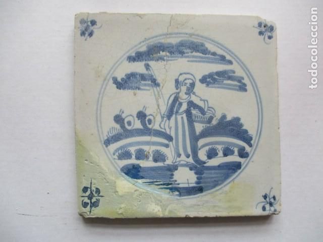Antig&uuml;edades: Azulejo antiguo Delft - Foto 1