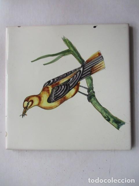 Antig&uuml;edades: Azulejo antiguo pintado - Foto 1