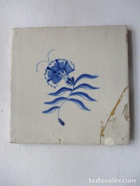 Antig&uuml;edades: Azulejo antiguo pintado - Foto 1