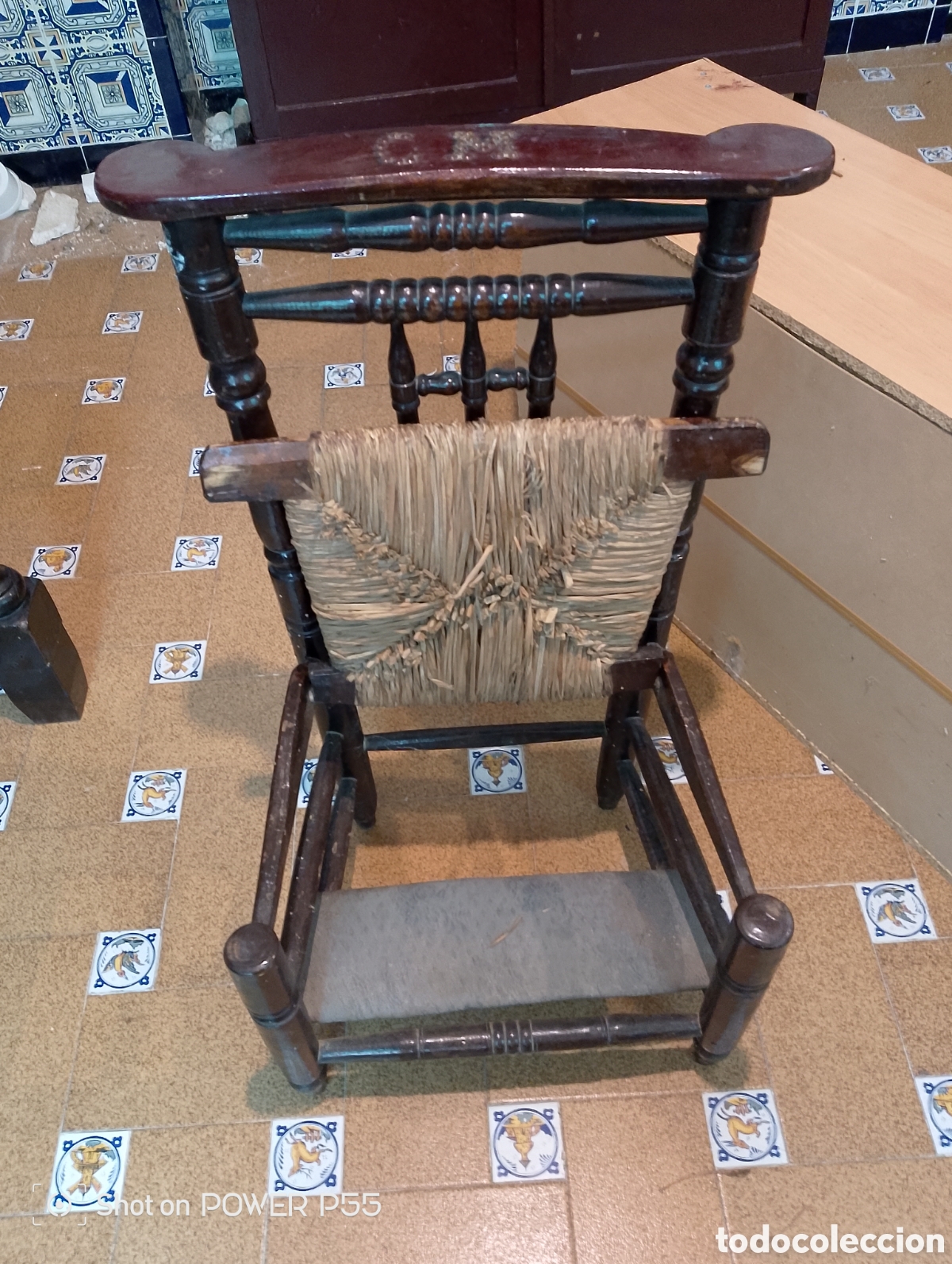 Antig&uuml;edades: Reclinatorio antiguo XIX - Foto 2