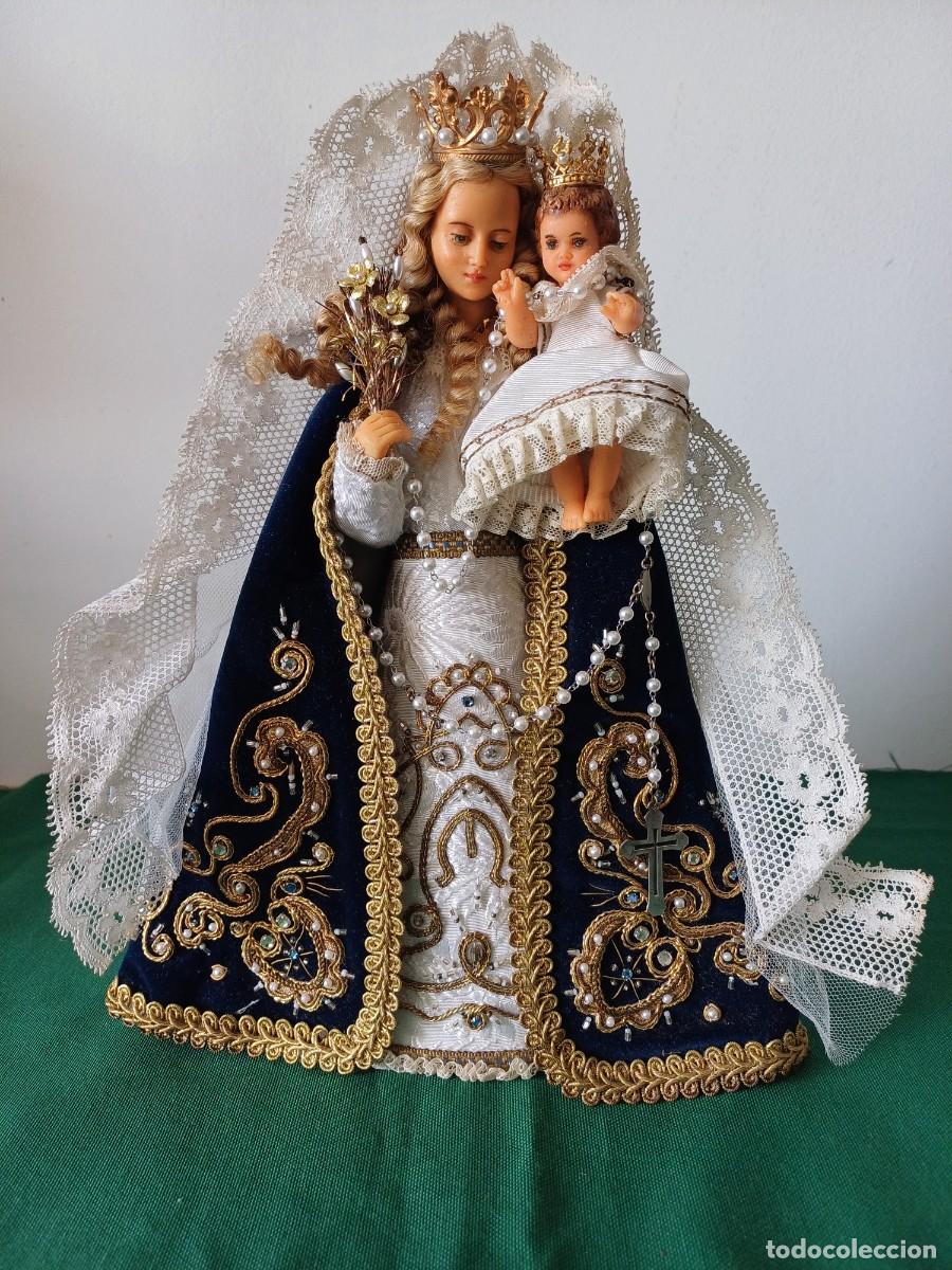 Antig&uuml;edades: Figura Virgen con Ni&ntilde;o - Foto 1