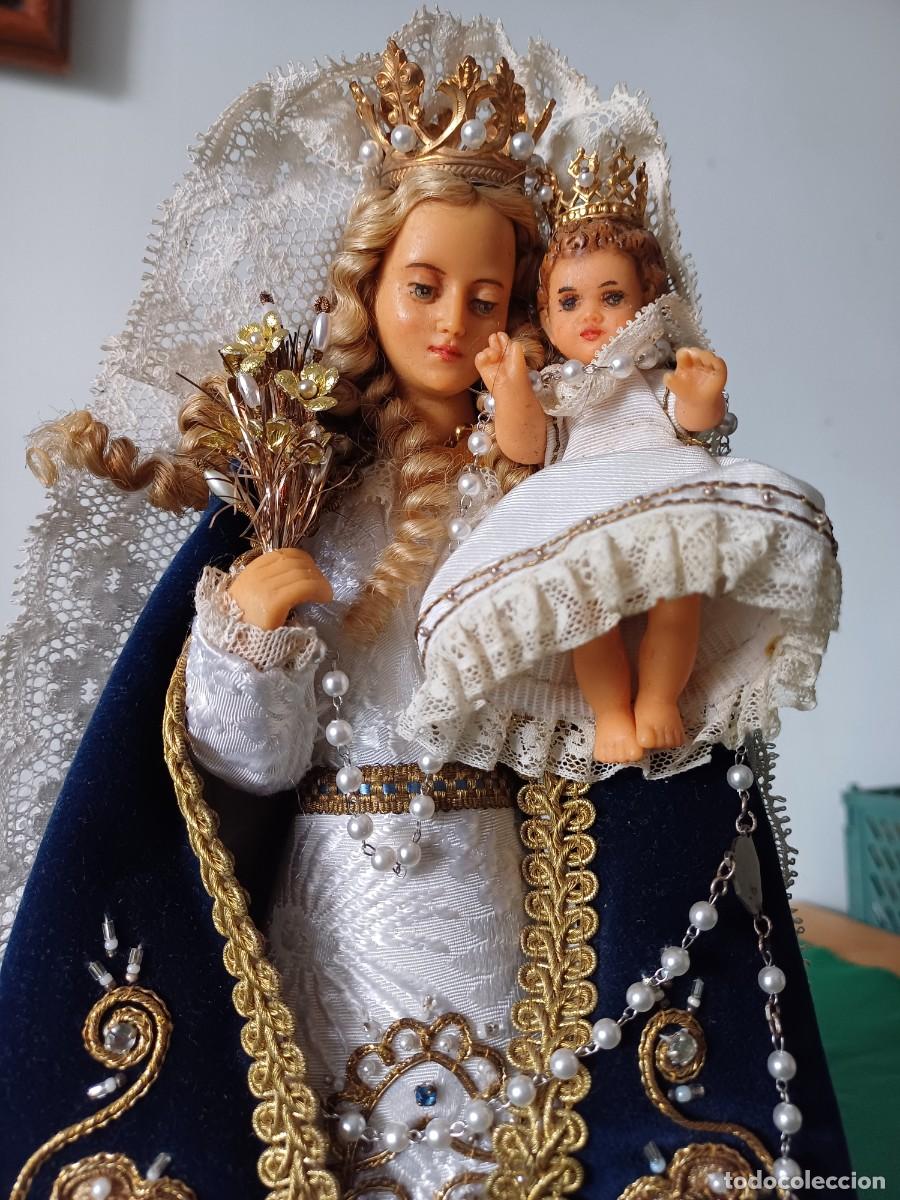 Antig&uuml;edades: Figura Virgen con Ni&ntilde;o - Foto 2