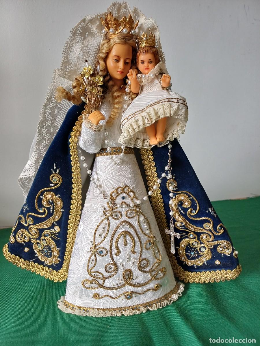 Antig&uuml;edades: Figura Virgen con Ni&ntilde;o - Foto 3