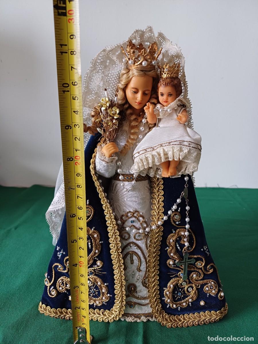 Antig&uuml;edades: Figura Virgen con Ni&ntilde;o - Foto 4
