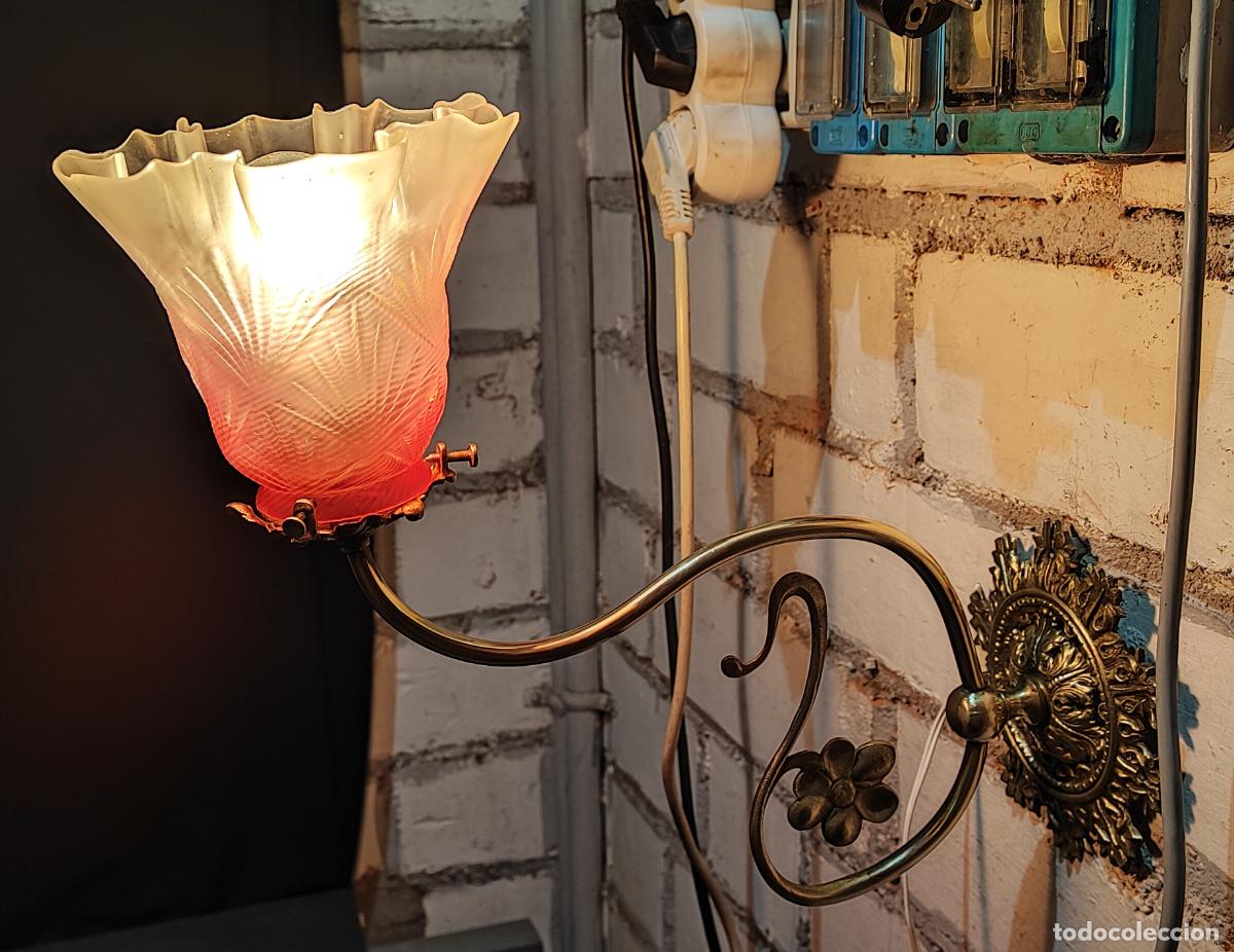 Antig&uuml;edades: EXCELENTE APLIQUE MODERNISTA DE PARED - Foto 2