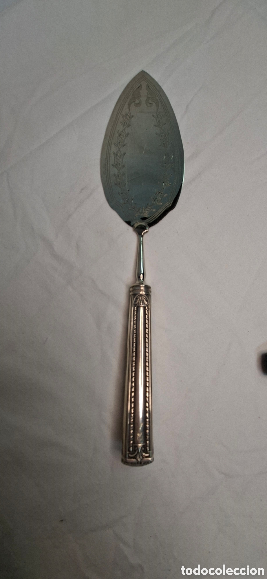 Antig&uuml;edades: Pala para servir con mango de plata - Foto 5
