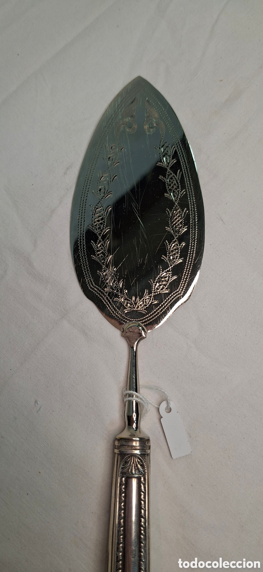 Antig&uuml;edades: Pala para servir con mango de plata - Foto 8