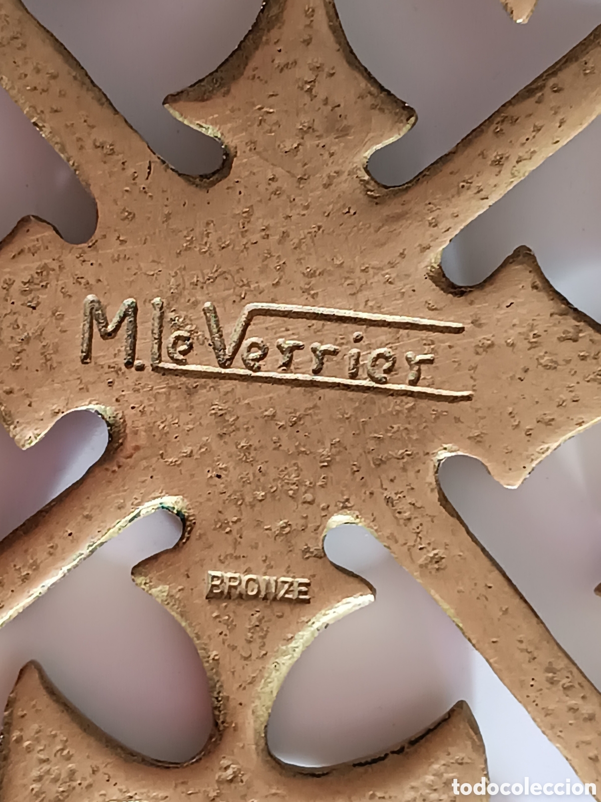 Antig&uuml;edades: Salvamanteles en bronce. Max le Verrier - Foto 8