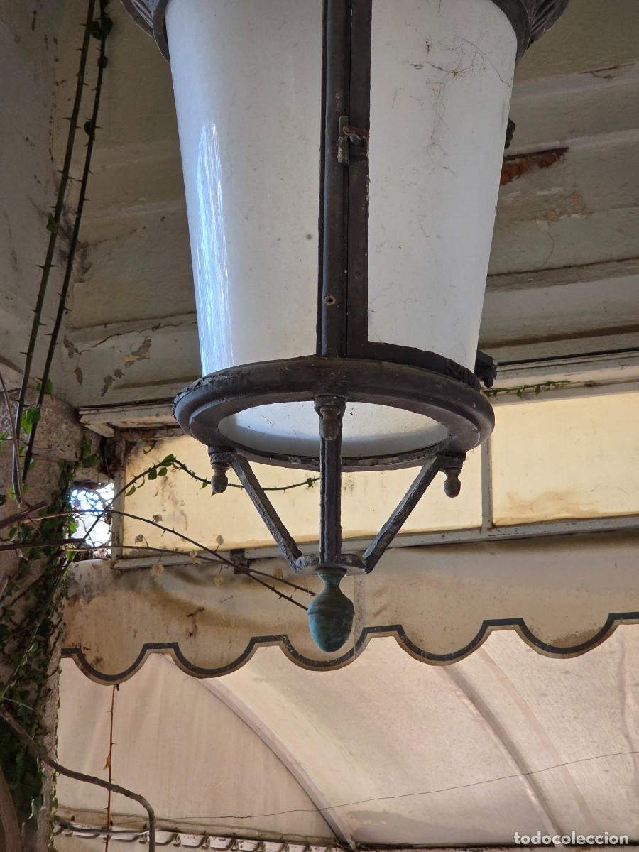 Antig&uuml;edades: Farol, Lampara de Techo - Aluminio - con Puerta - Foto 13