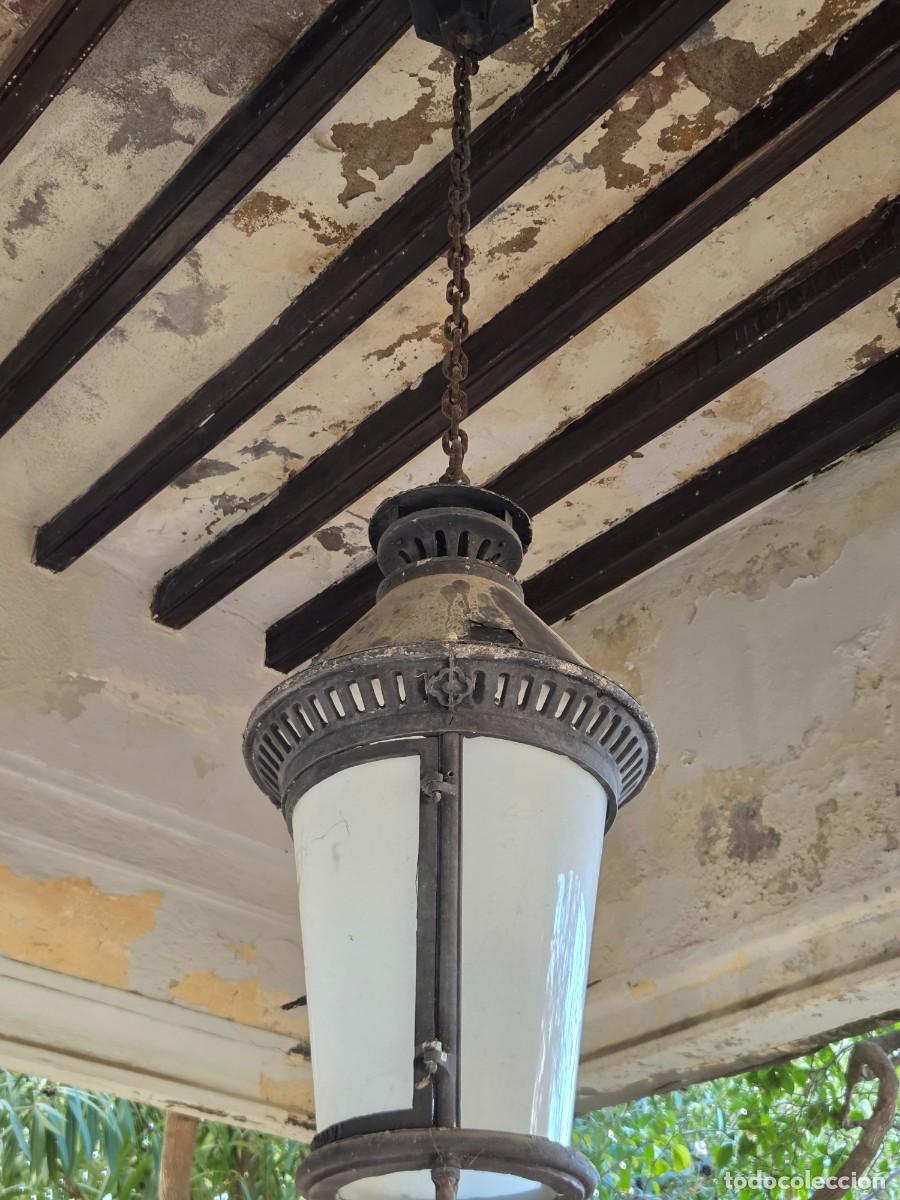 Antig&uuml;edades: Farol, Lampara de Techo - Aluminio - con Puerta - Foto 17