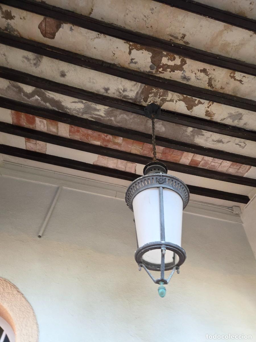 Antig&uuml;edades: Farol, Lampara de Techo - Aluminio - con Puerta - Foto 19
