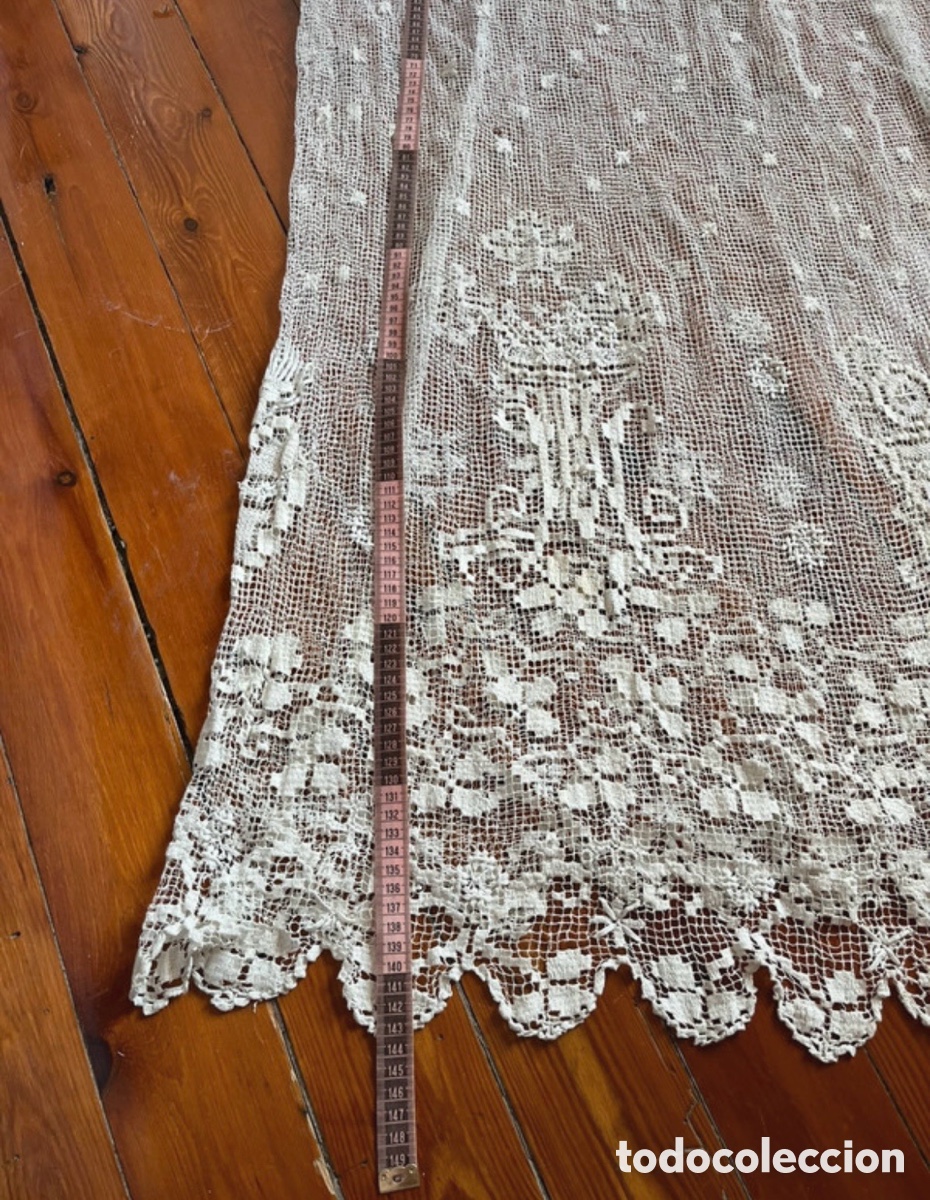 Antig&uuml;edades: Antigua alba de hilo y encaje - Foto 6