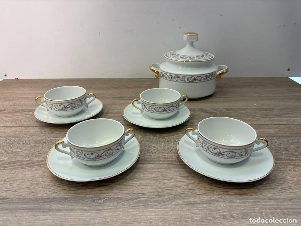 Antig&uuml;edades: JUEGO DE CAF&Eacute; DE PORCELANA - Foto 1