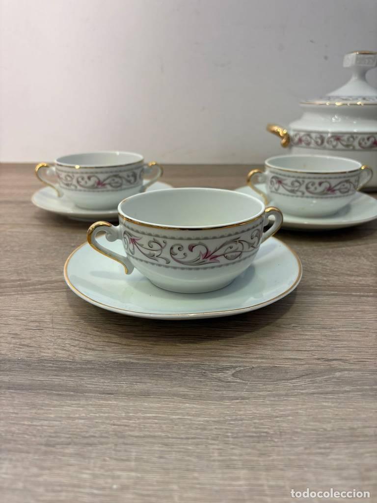 Antig&uuml;edades: JUEGO DE CAF&Eacute; DE PORCELANA - Foto 3