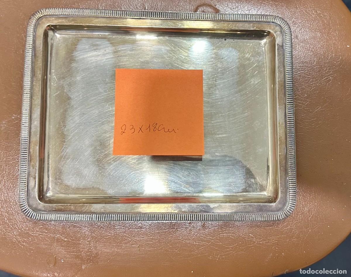 Antig&uuml;edades: Bandeja alpaca peque&ntilde;a - Foto 1