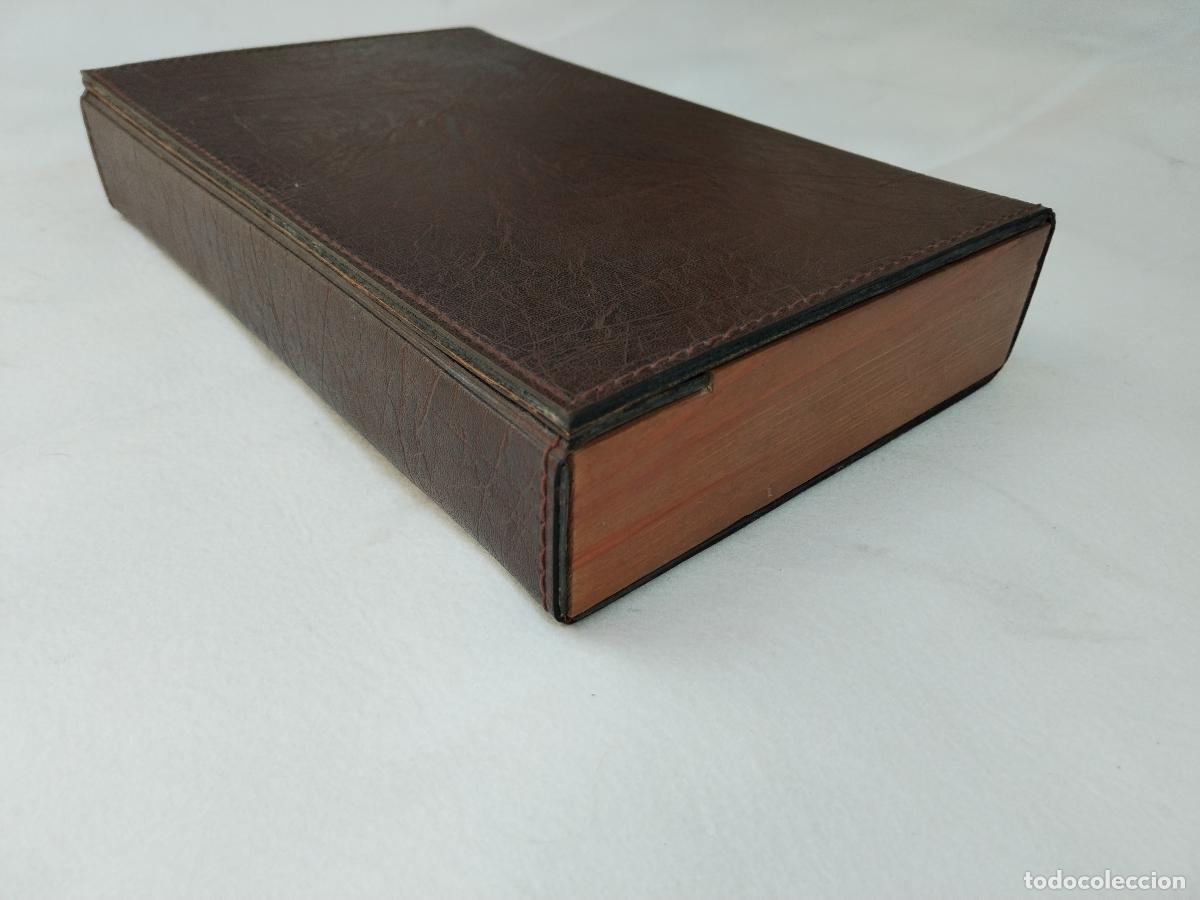 Antig&uuml;edades: caja forrada de piel vintage - Foto 5