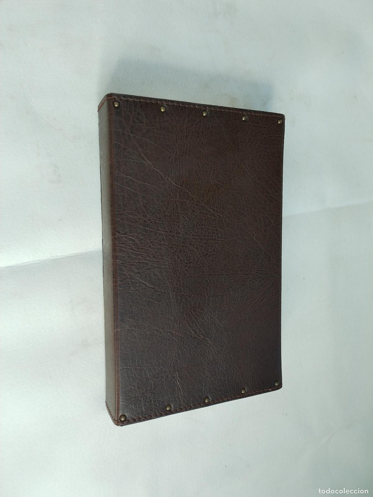 Antig&uuml;edades: caja forrada de piel vintage - Foto 7