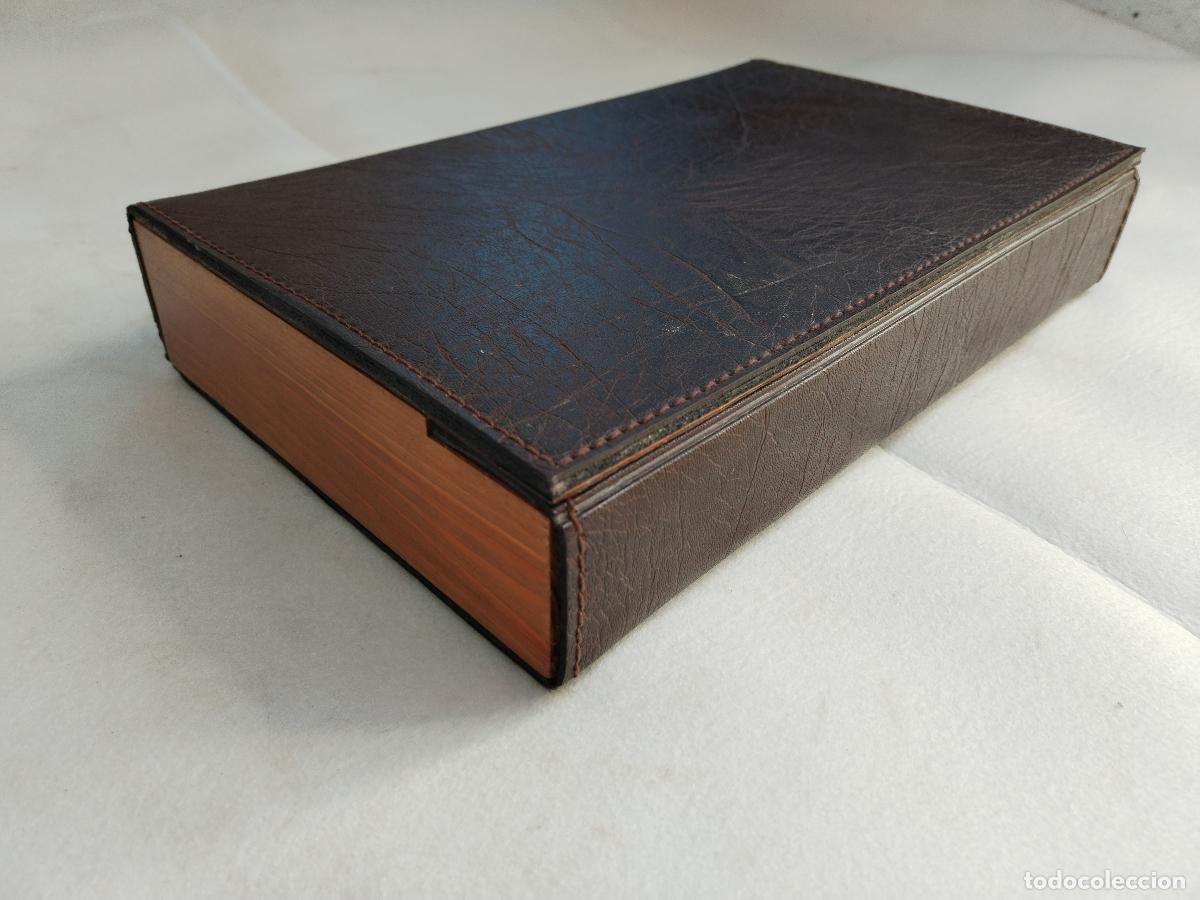 Antig&uuml;edades: caja forrada de piel vintage - Foto 9