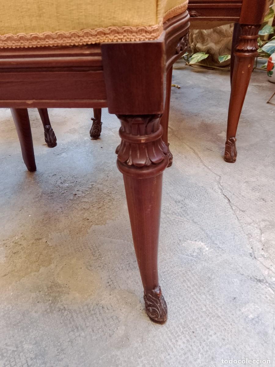 Antig&uuml;edades: sillas-isabelinas-5 unidades - Foto 5