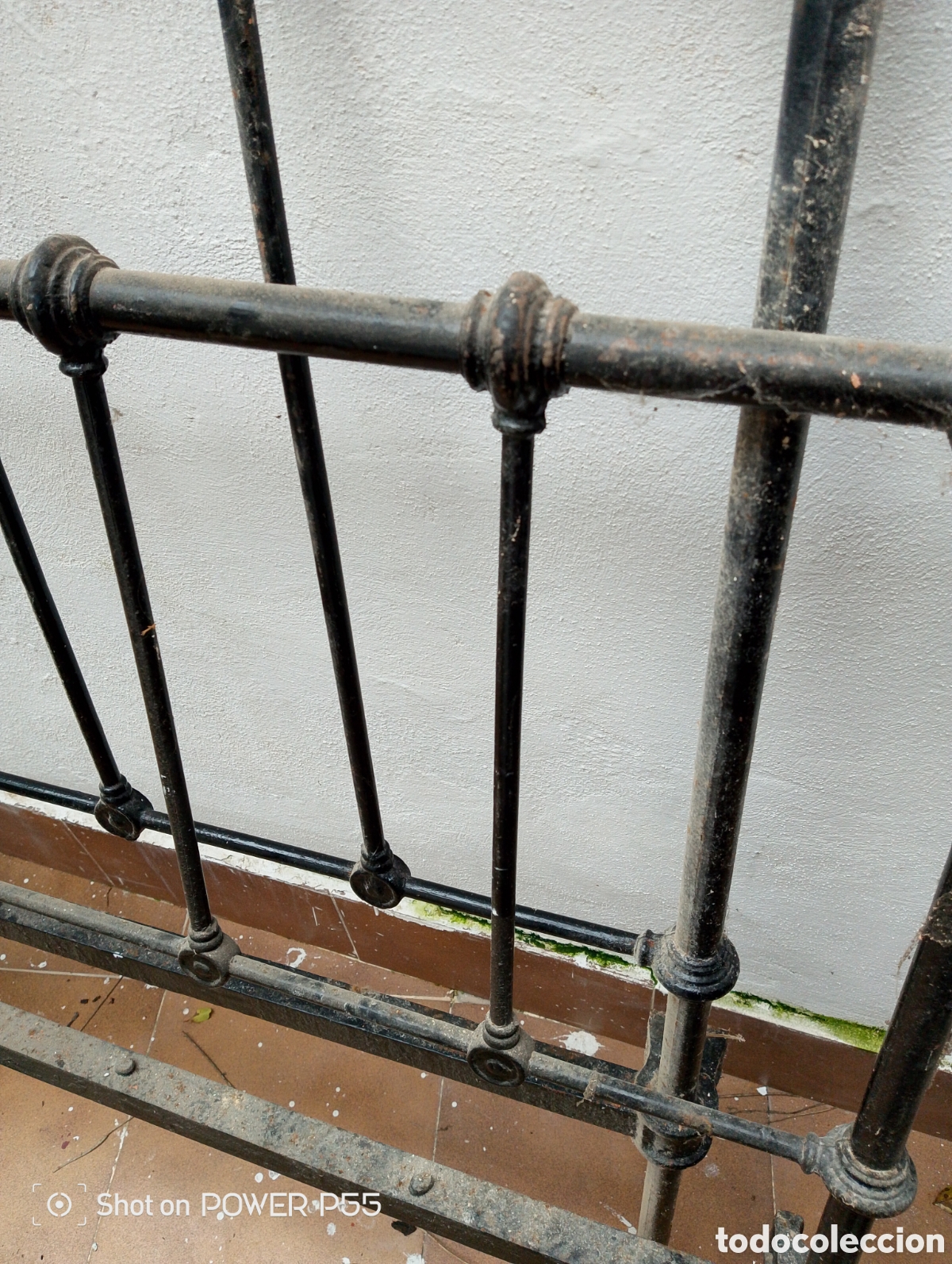 Antig&uuml;edades: Cama de hierro siglo XIX - Foto 4