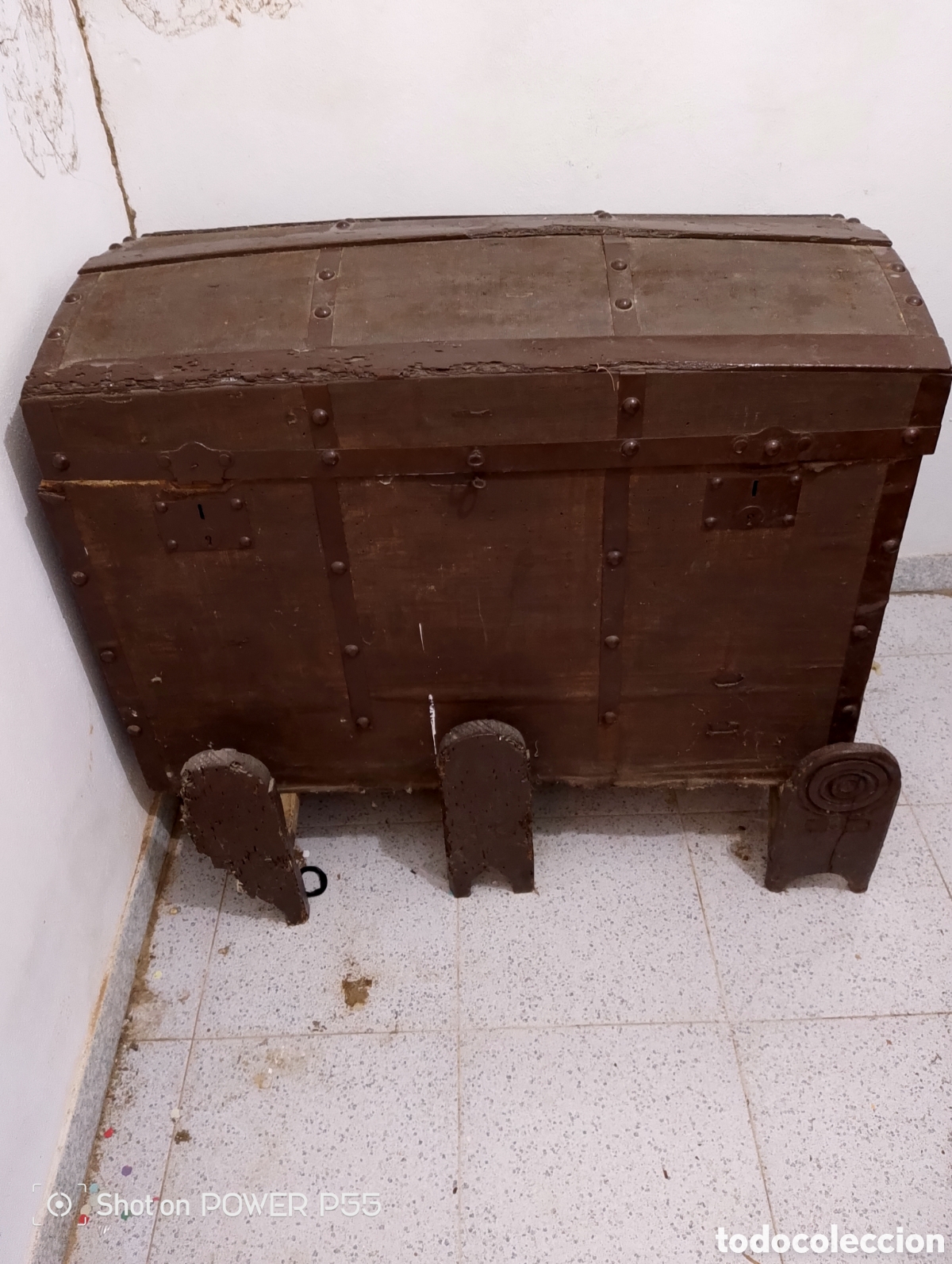 Antig&uuml;edades: Ba&uacute;l arc&oacute;n antiguo siglo - Foto 2
