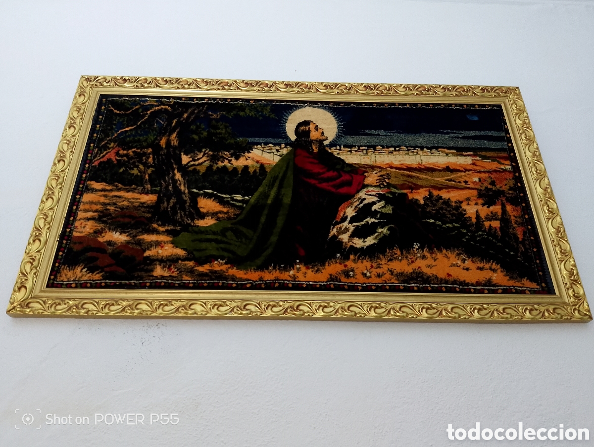 Antig&uuml;edades: Cuadro tapiz religioso - Foto 2